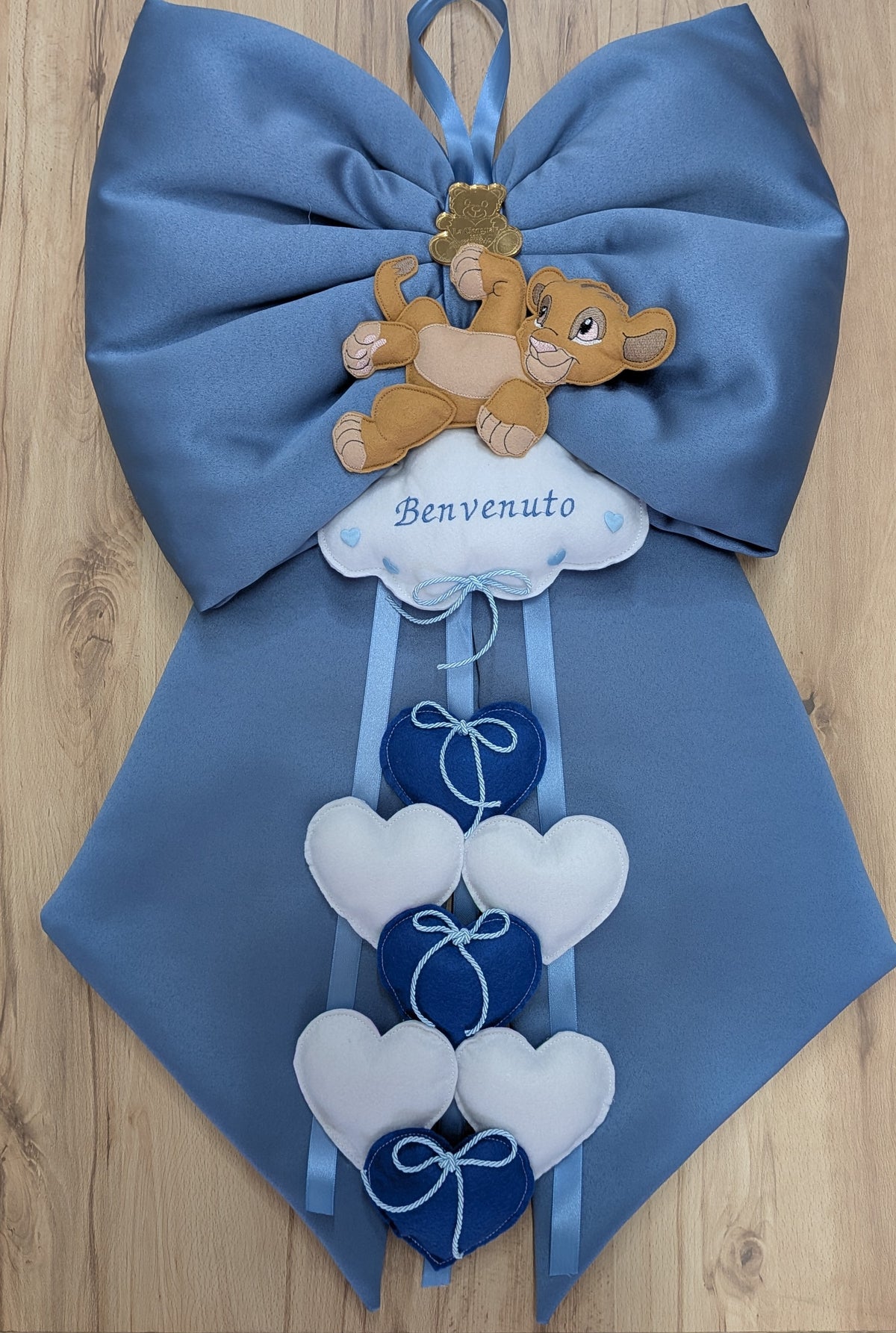 Fiocco nascita Disney Simba – Personalizzabile 🦁💙