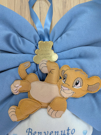 Fiocco nascita Disney Simba – Personalizzabile 🦁💙
