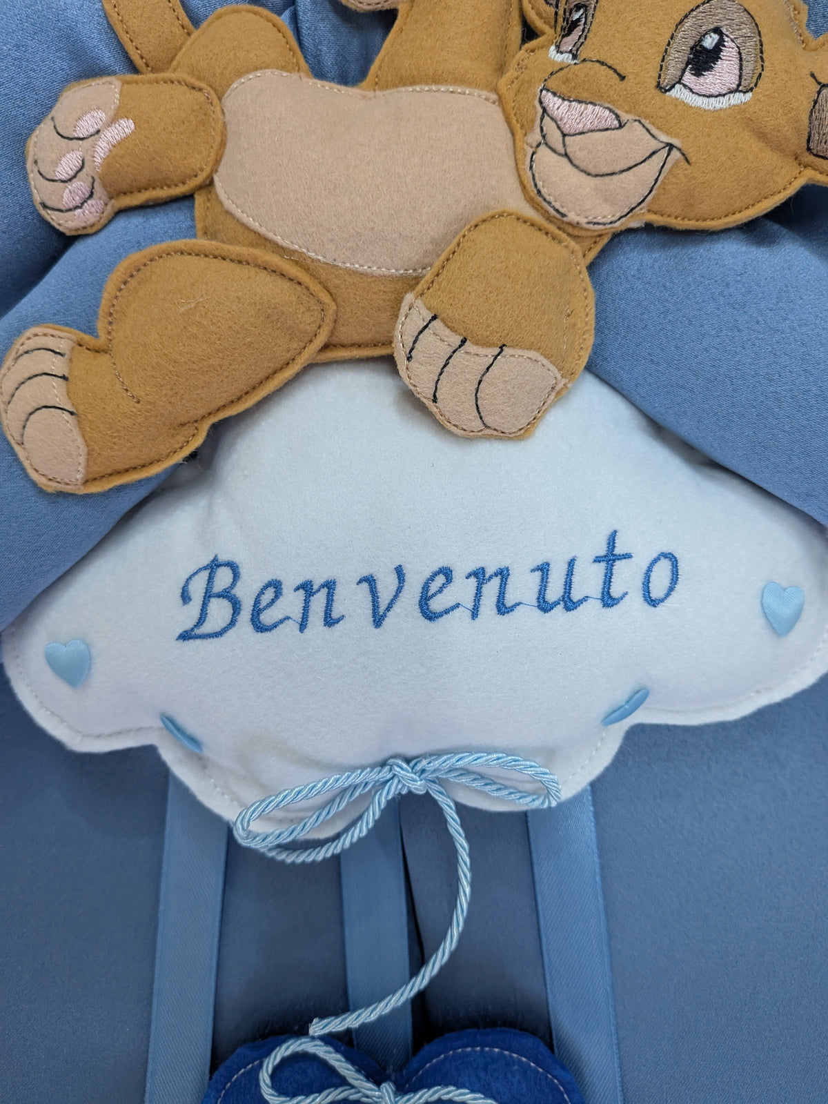 Fiocco nascita Disney Simba – Personalizzabile 🦁💙