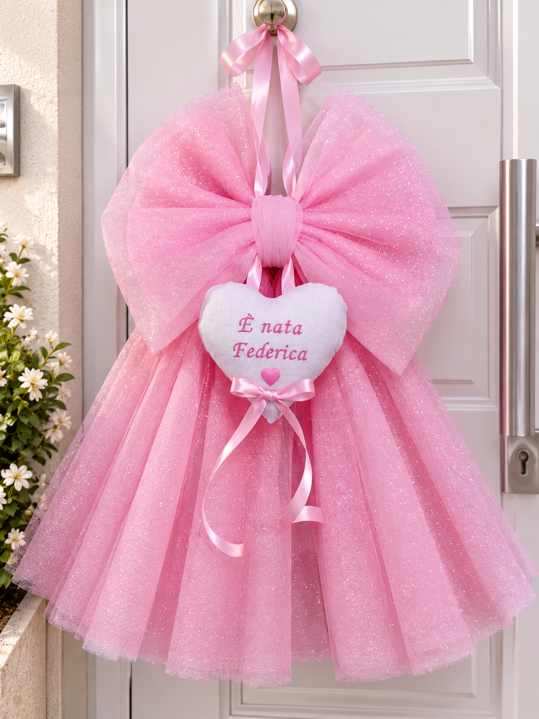 FIOCCO NASCITA PERSONALIZZATO – UN DOLCISSIMO BENVENUTO AL TUO BIMBO! 👶✨