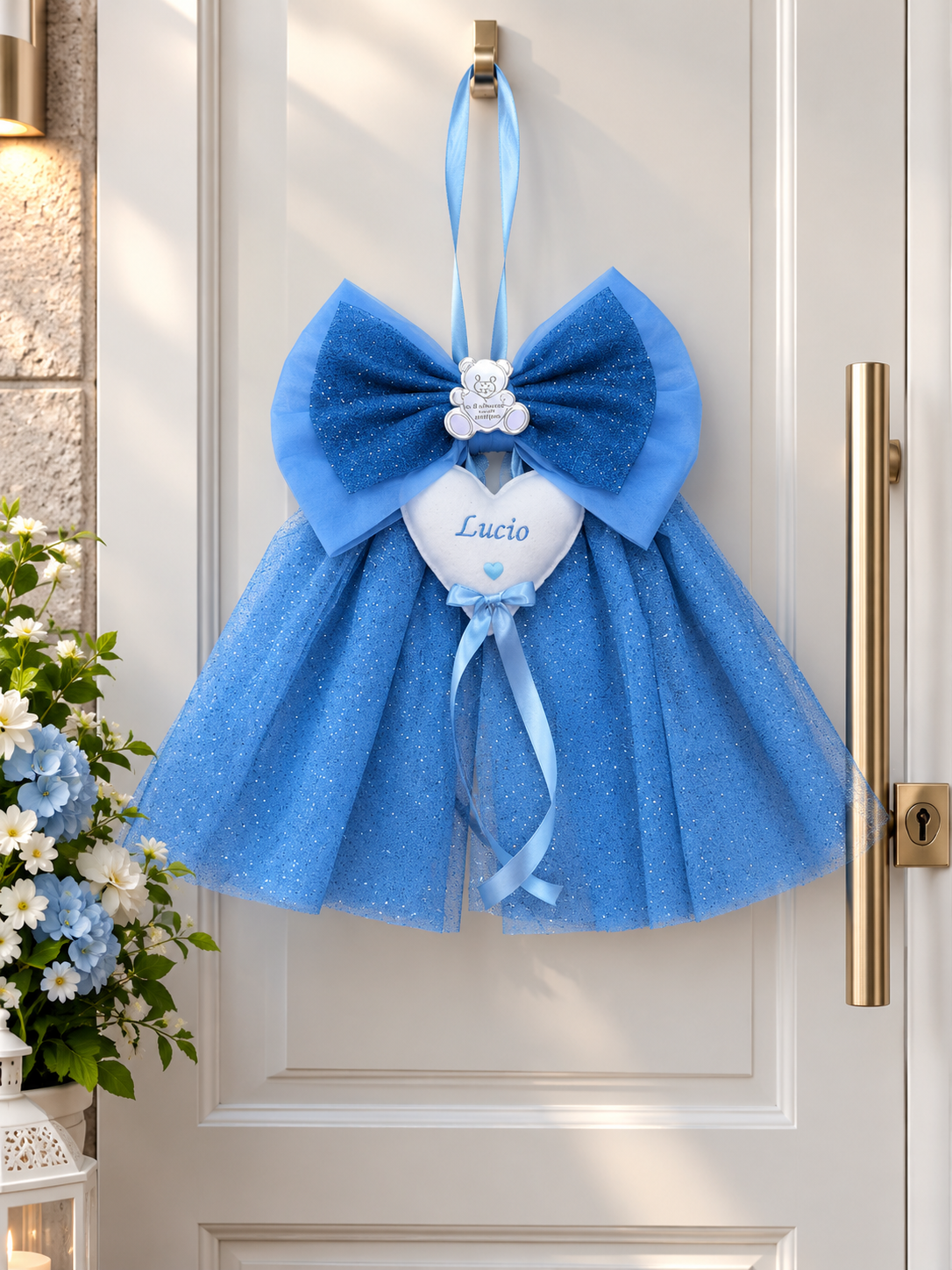 FIOCCO NASCITA PERSONALIZZATO – UN DOLCISSIMO BENVENUTO AL TUO BIMBO! 👶✨