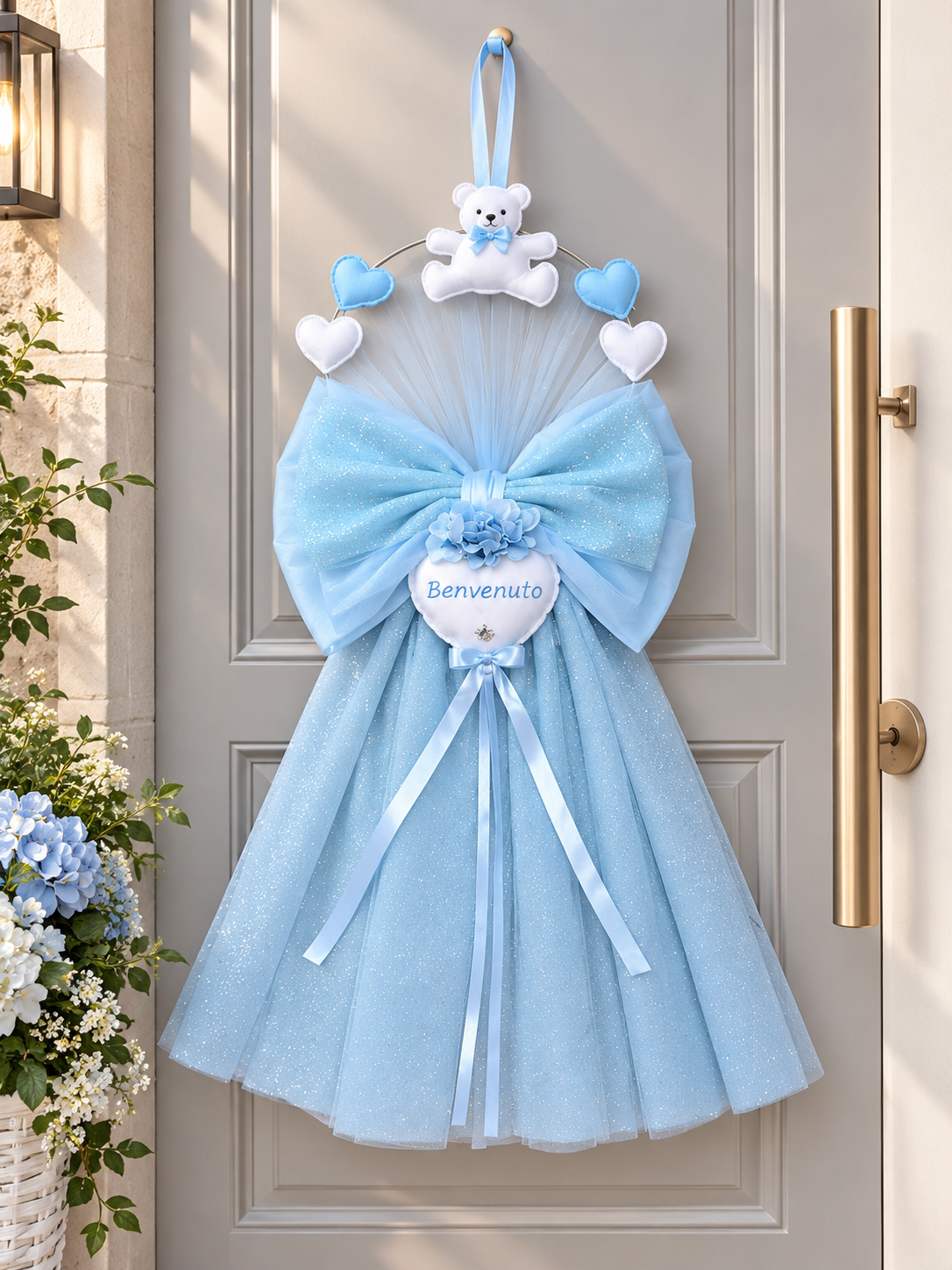 FIOCCO NASCITA PERSONALIZZATO – UN DOLCISSIMO BENVENUTO AL TUO BIMBO! 👶✨