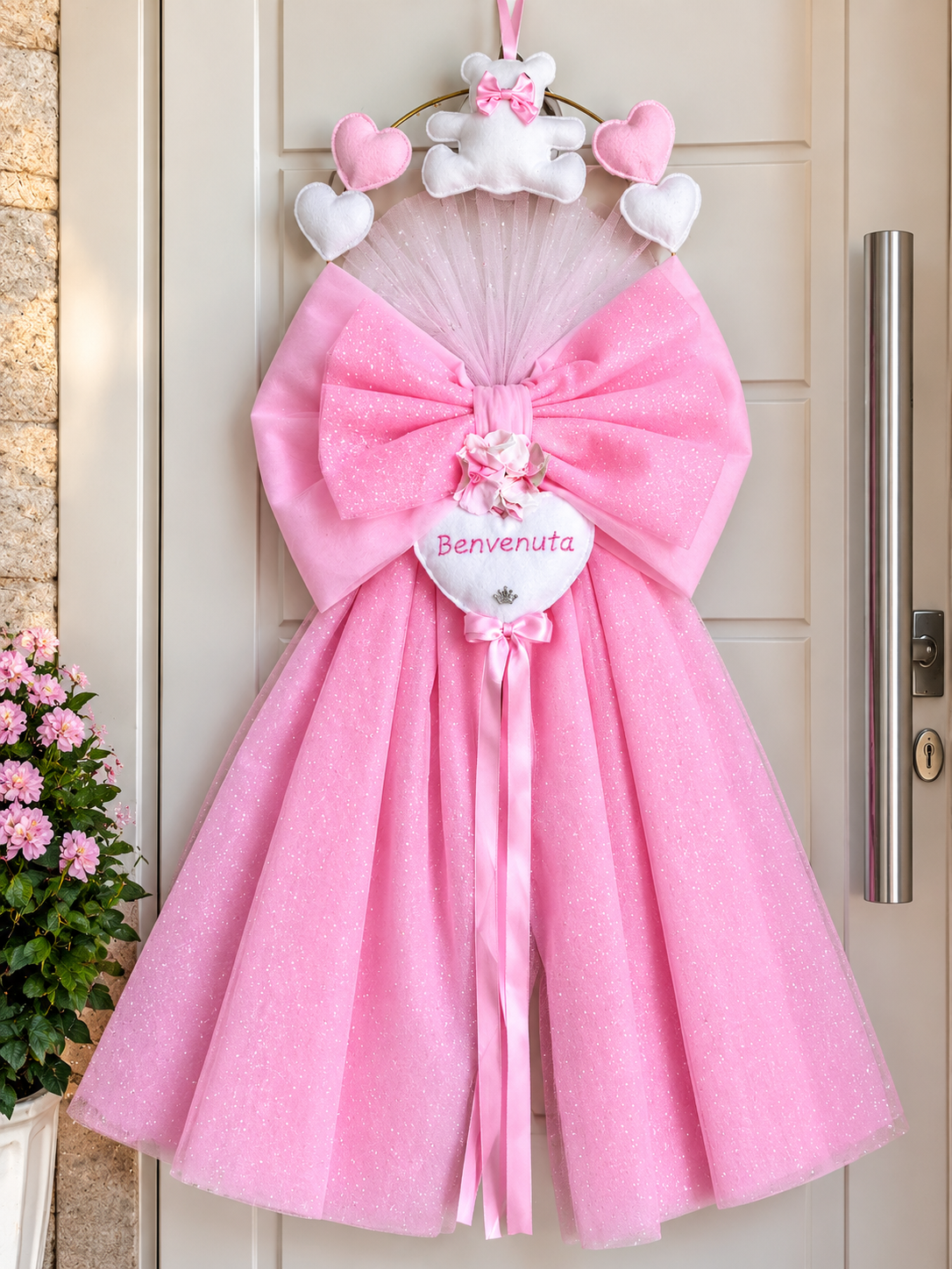 FIOCCO NASCITA PERSONALIZZATO – UN DOLCISSIMO BENVENUTO AL TUO BIMBO! 👶✨